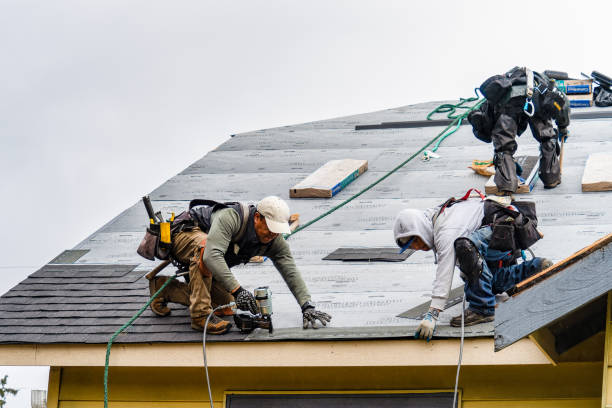 Professional Flat Roof Repair technician working in Sabine Pass, TX